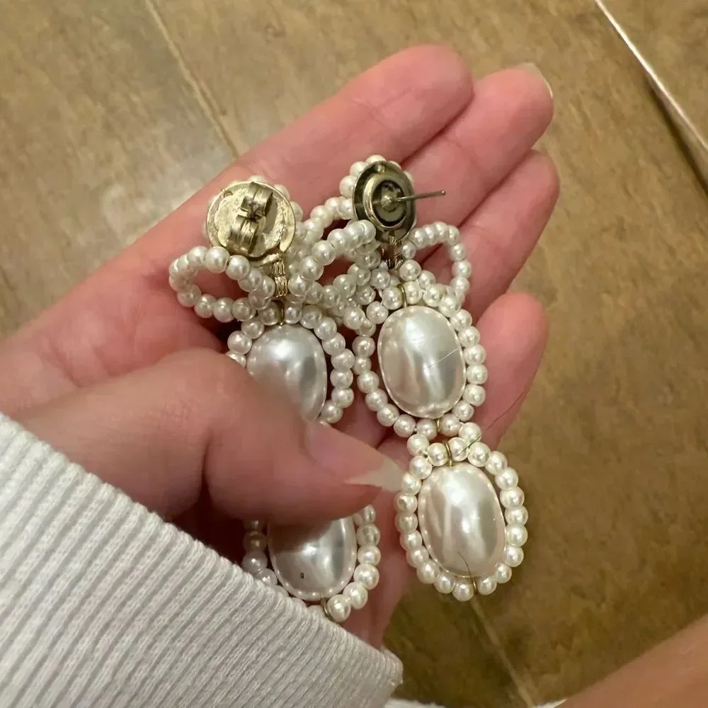 SHRIMPS  Angela Bow-Detailing Drop Earrings